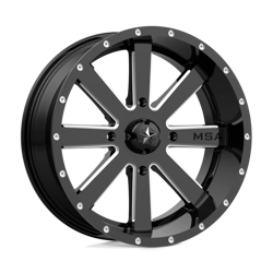 Felga aluminiowa 18" MSA Offroad Wheels M34 FLASH 18x7 ET0 4x156 Gloss Black Milled