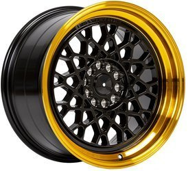 Felga aluminiowa 18" 59 North Wheels D-008 18x8,5 ET35 5x114,3/120 Gloss black center/gloss transparent gold lip