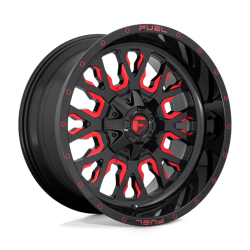 Felga aluminiowa 17" Fuel Stroke 17x9 ET-12 5x114,3/127 Gloss Black Red Tinted Clear