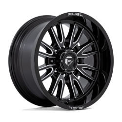 Felga aluminiowa 20" Fuel Clash 20x10 ET-18 8x180 Gloss Black Milled