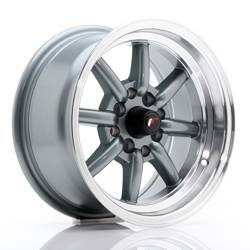 Felga aluminiowa 14" Japan Racing JR19 14x7 ET0 4x100/114 Gun Metal w/MachinedLip