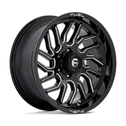 Felga aluminiowa 20" Fuel D807 HURRICANE 20x9 ET1 6x139,7 Gloss Black Milled