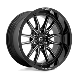 Felga aluminiowa 17" Fuel Clash 17x9 ET1 6x120 Gloss Black Milled