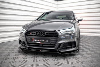 Splitter Przedni V.2 Maxton Audi S3 / A3 S-Line Sportback 8V Facelift