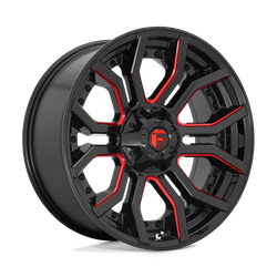 Felga aluminiowa 22" Fuel Rage 22x10 ET-18 6x135/139,7 Gloss Black Red Tinted Clear