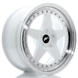 Felga aluminiowa 18" Japan Racing JR6 18x8,5 ET20-40 5H BLANK White w/Machined Lip