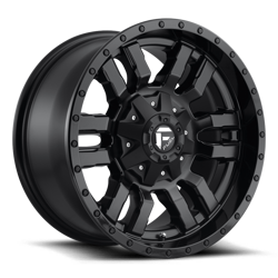 Felga aluminiowa 17" Fuel Sledge 17x9 ET1 5x114,3/127 Matte Black Gloss Black Lip