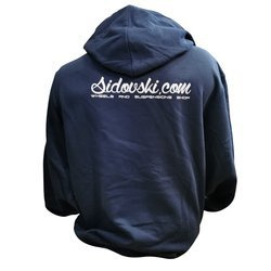 Bluza z kapturem Sidovski.com XL Niebieska NOWA