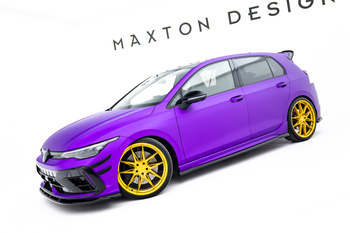 Zestaw Splitterów V.2 Maxton Volkswagen Golf R Hatchback Mk8 Facelift