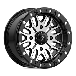 Felga aluminiowa 14" MSA Offroad Wheels M37 BRUTE BEADLOCK 14x7 ET10 4x156 Gloss Black Machined