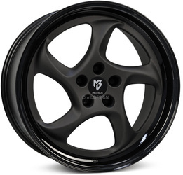 Felga aluminiowa 19" mbDESIGN TURBO 19x8,5 ET45 5x112 Czarny mat/Czarny połysk