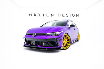 Splitter Przedni V.3 + Flaps Maxton Volkswagen Golf R Mk8 Facelift