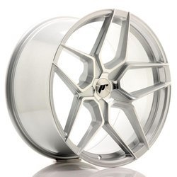 Felga aluminiowa 20" Japan Racing JR34 20x10 ET20-40 5H BLANK Silver MachinedFace