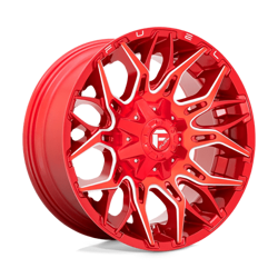 Felga aluminiowa 20" Fuel Twitch 20x9 ET1 6x135/139,7 Candy Red Milled