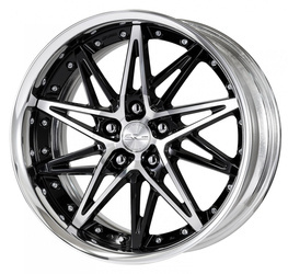 Felga aluminiowa Work Wheels SCHWERT SG1 19" STEP RIM Black Cut Clear(BP)