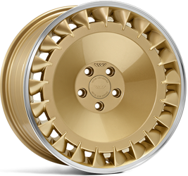 Felga aluminiowa 19" Ispiri Wheels CSRD TF 19x10 ET42 5x112 Vintage Gold Polished Lip - Prawa