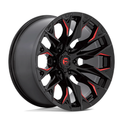 Felga aluminiowa 20" Fuel D823 FLAME 20x9 ET1 8x180 Gloss Black Milled
