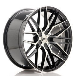 Felga aluminiowa 20" Japan Racing JR28 20x10 ET20-40 5H BLANK Gloss BlackMachinedFace
