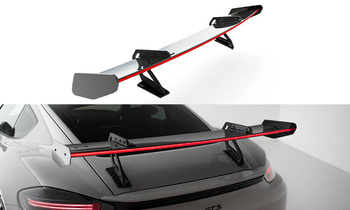 Karbonowy Spoiler Z Górnymi Mocowaniami V.1 + LED Maxton Porsche 718 Cayman 982c