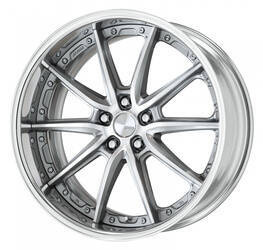 Felga aluminiowa Work Wheels LANVEC LS10 19" STEP RIM GR Silver Cut Clear(GRP)