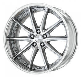 Felga aluminiowa Work Wheels LANVEC LS10 20" STEP RIM GR Silver Cut Clear(GRP)