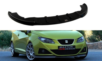 Splitter przedni Maxton Seat Ibiza IV (6J) Przedlift (czarny połysk)