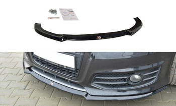 Splitter przedni Maxton V1 Audi S3 8P FL (czarny połysk)