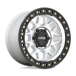 Felga aluminiowa 17" KMC Grs 17x9 ET0 5x127 Machined With Satin Black Lip