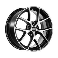 Felga aluminiowa 19" BBS SR 19x8,5 ET32 5x112 Vulcano Grey Diamond-Cut