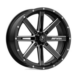 Felga aluminiowa 18" MSA Offroad Wheels M41 BOXER 18x7 ET10 4x137 Gloss Black Milled