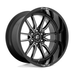 Felga aluminiowa 22" Fuel Clash 22x12 ET-44 6x135 Gloss Black Milled