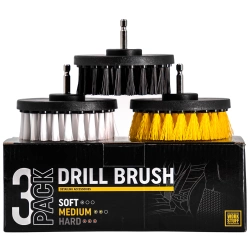 Work Stuff Drill Brush 3-pack - Zestaw 3 szczotek na wkrętarkę