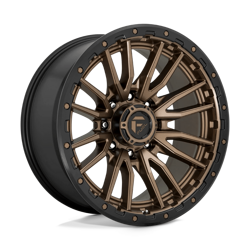 Felga aluminiowa 22" Fuel Rebel 22x10 ET-18 8x180 Matte Bronze Black Bead Ring