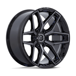 Felga aluminiowa 17" Fuel 1PC FLUX 17x9 ET-12 6x139,7 Gloss Black Brush Fc Gray Ddt