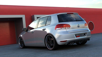 Dyfuzor tylny Maxton Volkswagen Golf MK6 (z 1 otworem na wydech) (czarny połysk)