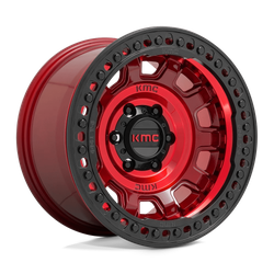 Felga aluminiowa 17" KMC KM236 TANK BEADLOCK 17x9 ET-15 5x127 Candy Red