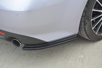 Tylne boczne splittery Maxton Mazda 6 MK2 Sport / Hatchback (GH) Przedlift (czarny połysk)
