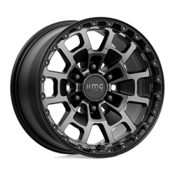 Felga aluminiowa 17" KMC Summit 17x8,5 ET18 6x139,7 Satin Black With Gray Tint