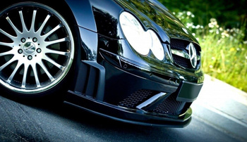 Splitter przedni Maxton Mercedes CLK W209 Black (SL Black Series Look) (czarny połysk)