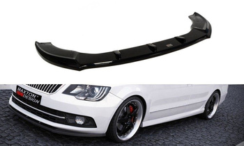 Splitter przedni Maxton Skoda Superb MK2 FL (czarny połysk)