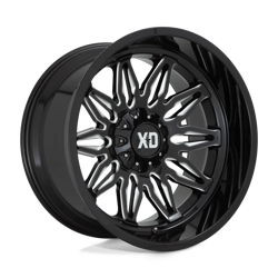 Felga aluminiowa 22" XD XD859 GUNNER 22x10 ET-18 5x139,7/127 Gloss Black Milled