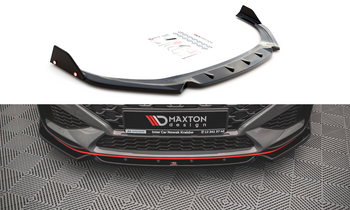 Splitter Przedni V.1 + Flaps Maxton Hyundai I30 N / I30 N-Line Hatchback/Fastback Mk3 Facelift