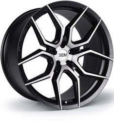 3SDM 0.5 20x10.5 ET35 5x112 Matt Black Brushed Face
