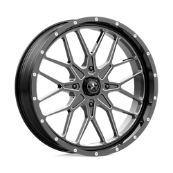 Felga aluminiowa 24" MSA Offroad Wheels M45 PORTAL 24x7 ET0 4x137 Gloss Black Milled