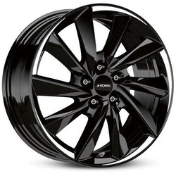 Felga aluminiowa 18" Ronal R70 18x8,5 ET40 5x114,3 Jetblack-White Tail