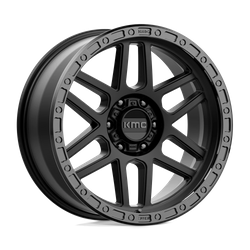 Felga aluminiowa 20" KMC Mesa 20x9 ET0 6x135 Satin Black With Gloss Black Lip