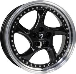 Felga aluminiowa 19" mbDESIGN TURBO S 19x8,5 ET50 5x112 Czarny połysk polerowany