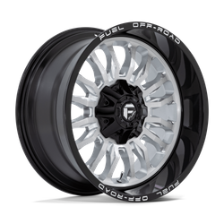 Felga aluminiowa 20" Fuel Arc 20x10 ET-18 6x135/139,7 Silver Brushed Face With Milled Black Lip