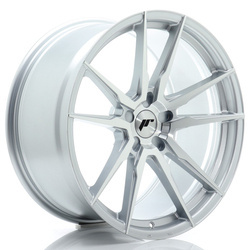 Felga aluminiowa 20" Japan Racing JR21 20x10,5 ET15-45 5H BLANK Silver Machined Face