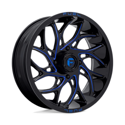 Felga aluminiowa 18" Fuel D778 RUNNER UTV 18x7 ET13 4x137 Gloss Black Milled Candy Blue